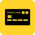 Credit card sign. template model digital plastic money. online cash. ATM banking. Transaction payment icon.