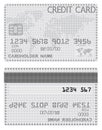 Credit Card of the stars in black and white.