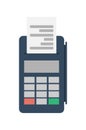 Credit card terminal vector icon Royalty Free Stock Photo