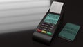 Credit Card Terminals 3d rendering image Royalty Free Stock Photo