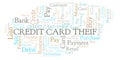 Credit Card Theif word cloud.