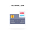 Credit Card Transaction flat icon.