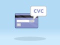 Credit Card Verification Code CVC Number Royalty Free Stock Photo