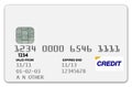 Credit Card White Royalty Free Stock Photo