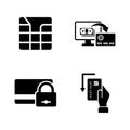 Credit Cards. Simple Related Vector Icons