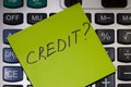 Credit concept