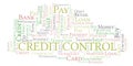 Credit Control word cloud.