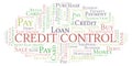 Credit Control word cloud.