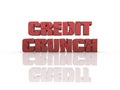 Credit crunch Royalty Free Stock Photo