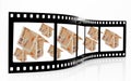 Credit Crunch Film Strip Royalty Free Stock Photo