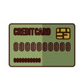 Credit or debit card icon image Royalty Free Stock Photo