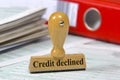 Credit declined Royalty Free Stock Photo