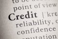 Definition of the word credit