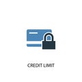 Credit Limit concept 2 colored icon