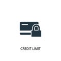 Credit Limit icon. Simple element