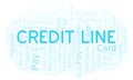 Credit Line word cloud.