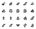 Credit and Loan vector icons set