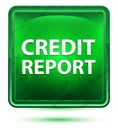 Credit Report Neon Light Green Square Button Royalty Free Stock Photo