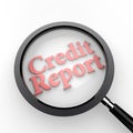 Credit Report under Magnifying Glass