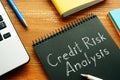 Credit Risk Analysis is shown on the conceptual business photo