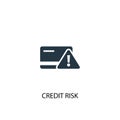 Credit risk icon. Simple element