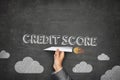 Credit score concept Royalty Free Stock Photo