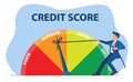 Credit score concept