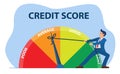 Credit score concept Royalty Free Stock Photo