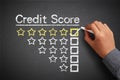 Credit score concept Royalty Free Stock Photo