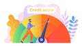 Credit score concept Royalty Free Stock Photo