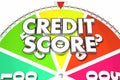 Credit Score Rating Number Win Best Spinning Wheel