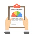 Credit score report. Royalty Free Stock Photo