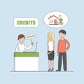 Credit service concept.