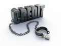 Credit and shackle Royalty Free Stock Photo