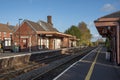 Crediton railway station on the Dartmoor Line in Devon, UK Royalty Free Stock Photo