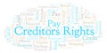 Creditors Rights word cloud. Royalty Free Stock Photo
