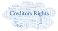 Creditors Rights word cloud. Royalty Free Stock Photo