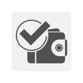 Creditworthiness icon with wallet sign Royalty Free Stock Photo