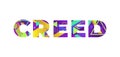 Creed Concept Retro Colorful Word Art Illustration Royalty Free Stock Photo