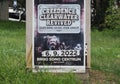 Creedence Clearwater Revived concert poster in Brno Royalty Free Stock Photo