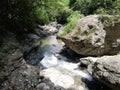 Creek of Agbalala Falls, in mountains of Mindoro