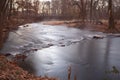 Creek and bridge in Pennsylvania, USA Royalty Free Stock Photo