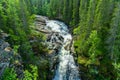 Creek flushing down a mountainside in the Swedish highlands Royalty Free Stock Photo