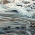 Creek Ice Formation Royalty Free Stock Photo