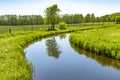 A creek in the local recreational area `Flaeming-Skate` near Berlin, Germany Royalty Free Stock Photo