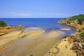 Creek meets bay of Biscay. Royalty Free Stock Photo