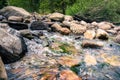 Creek running through rocks, Santa Cruz mountains, California