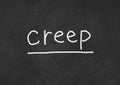 Creep Royalty Free Stock Photo