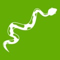 Creeping snake icon green