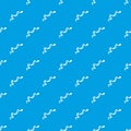 Creeping snake pattern seamless blue